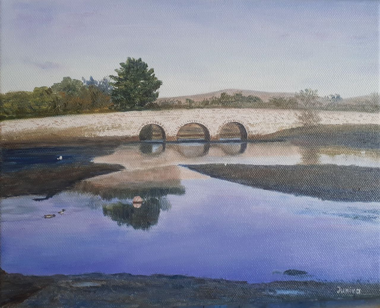 Painting of Ballydehob Road Bridge