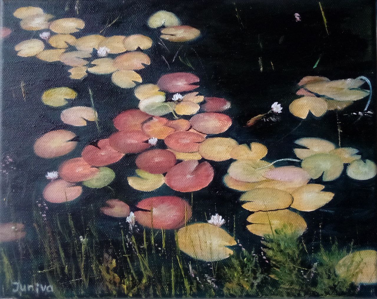 Painting of water lilies