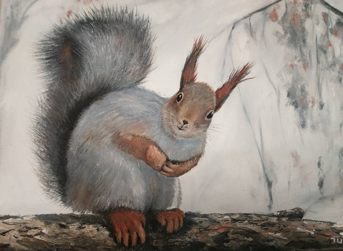 The Squirrel in Winter